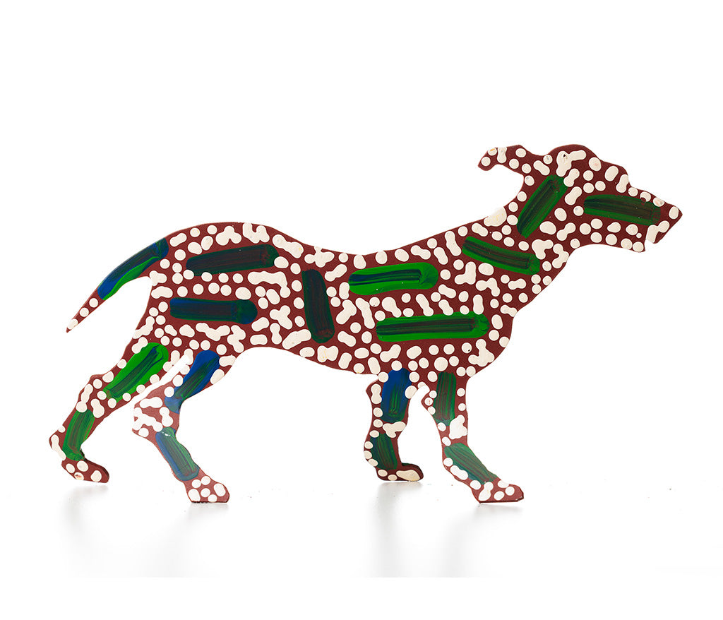 Aboriginal Art Metal Dogs