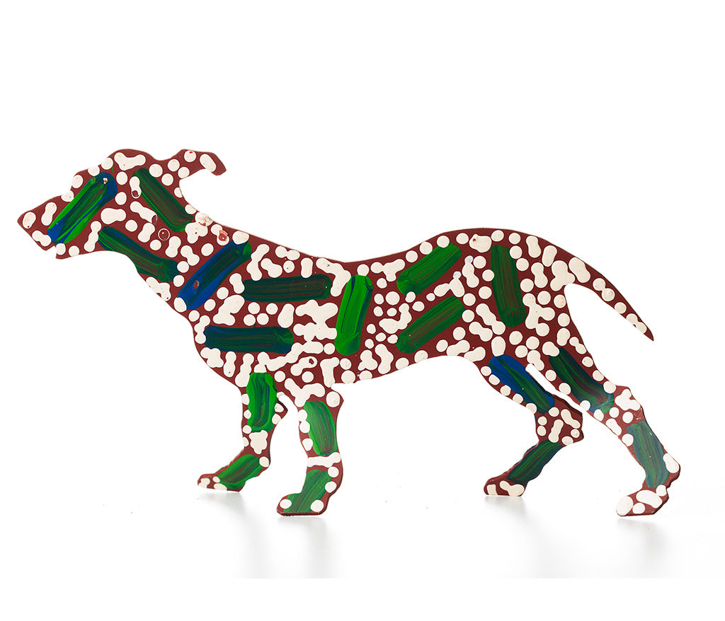 Aboriginal Art Metal Dogs