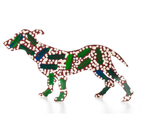 Aboriginal Art Metal Dogs