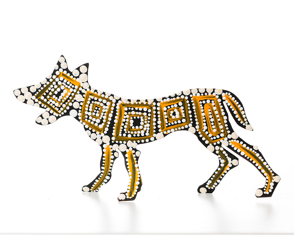 Aboriginal Art Metal Dogs