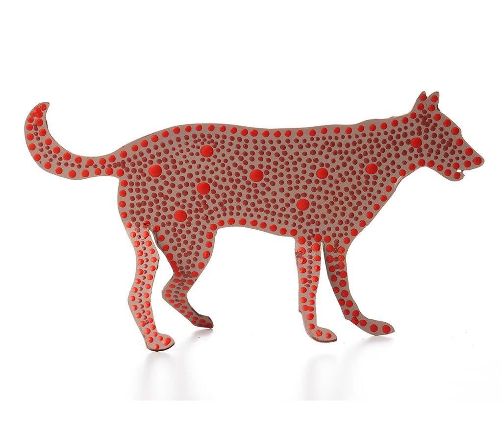 Aboriginal Art Metal Dogs