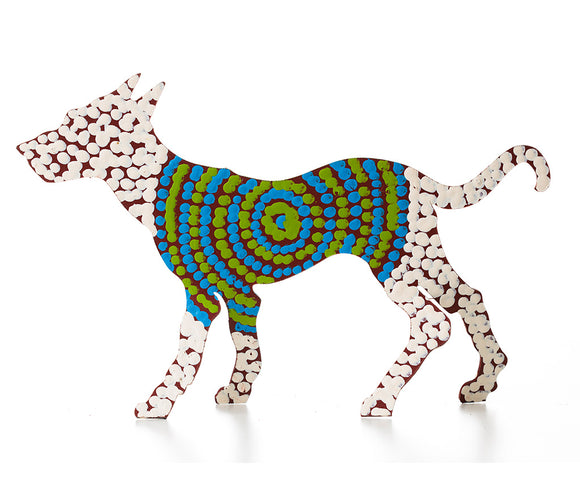Aboriginal Art Metal Dogs