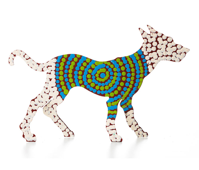 Aboriginal Art Metal Dogs