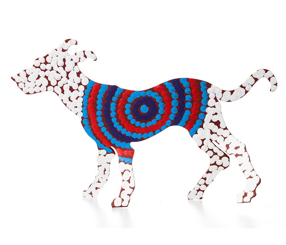 Aboriginal Art Metal Dogs