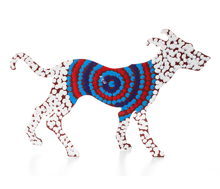 Aboriginal Art Metal Dogs