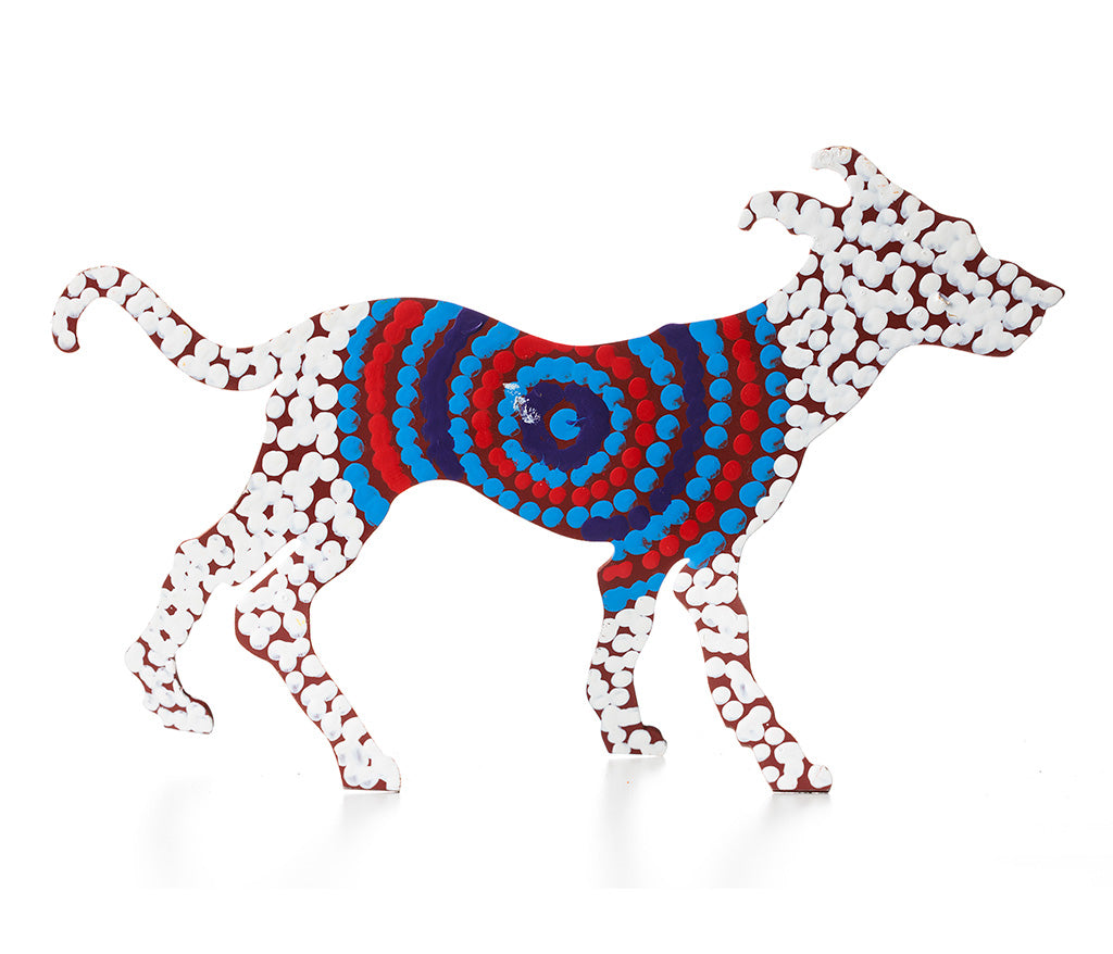 Aboriginal Art Metal Dogs