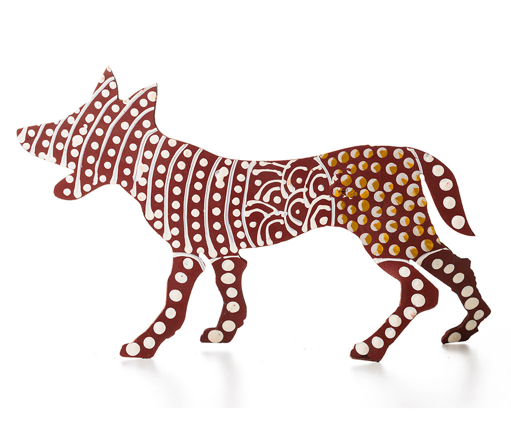 Aboriginal Art Metal Dogs