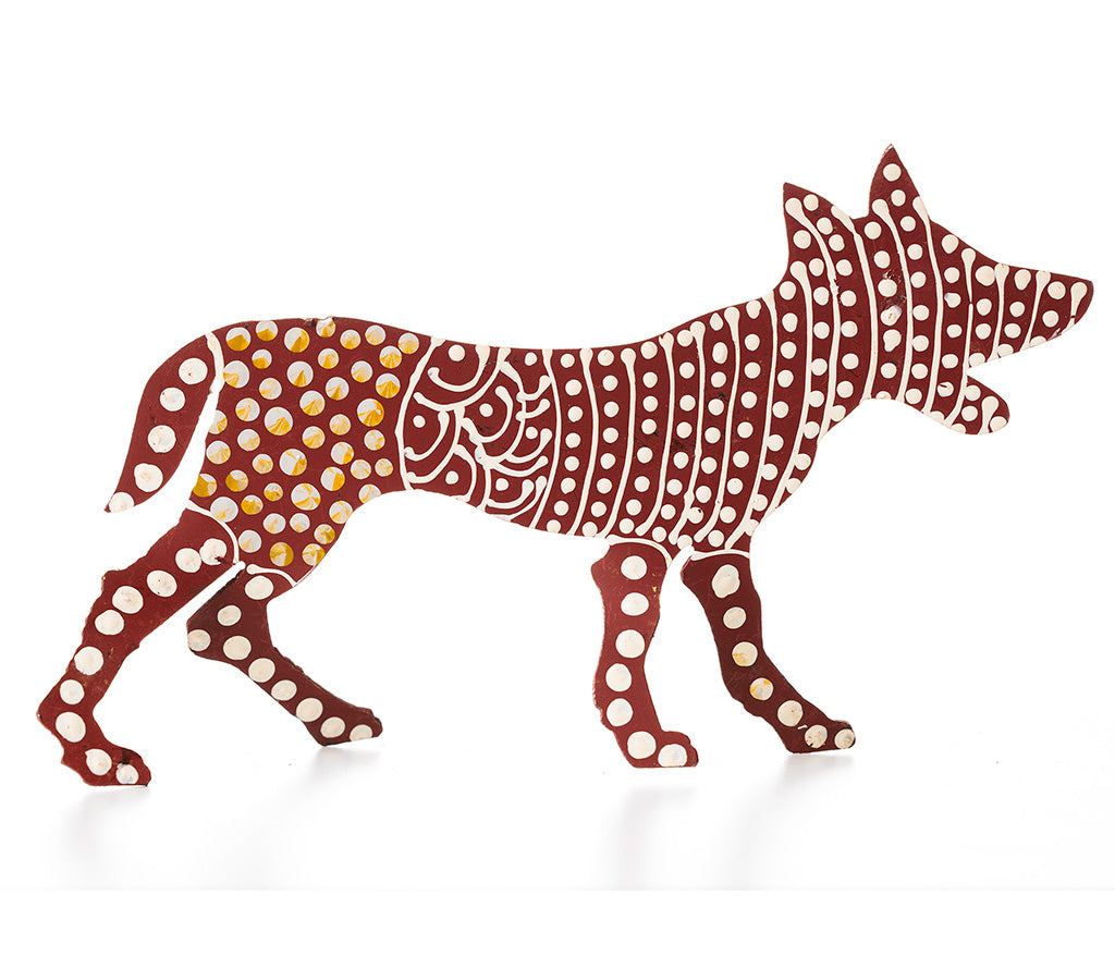 Aboriginal Art Metal Dogs