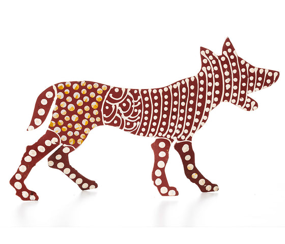 Aboriginal Art Metal Dogs