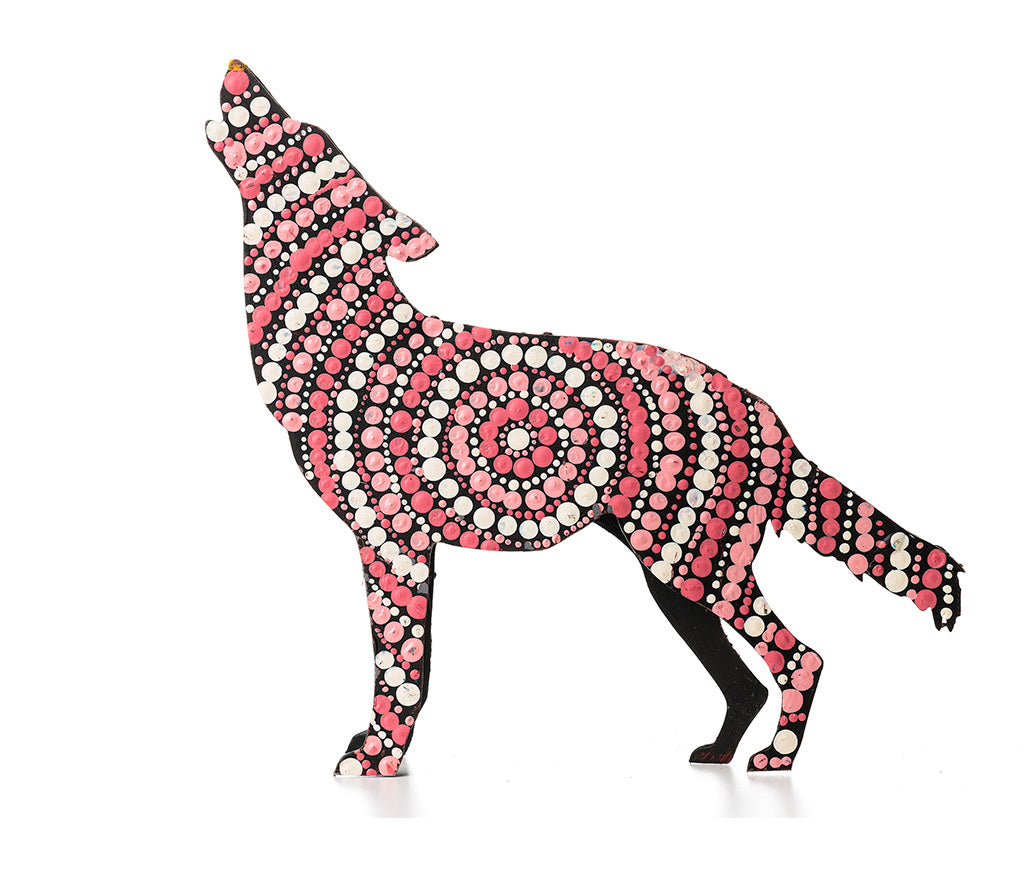 Aboriginal Art Metal Dogs