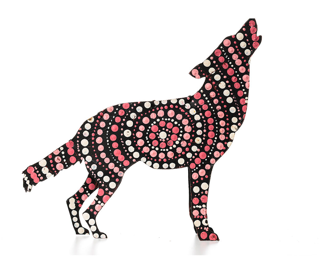 Aboriginal Art Metal Dogs