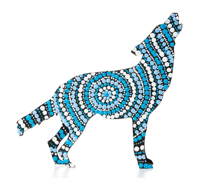 Aboriginal Art Metal Dogs