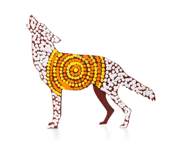 Aboriginal Art Metal Dogs