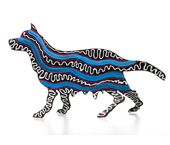 Aboriginal Art Metal Dogs
