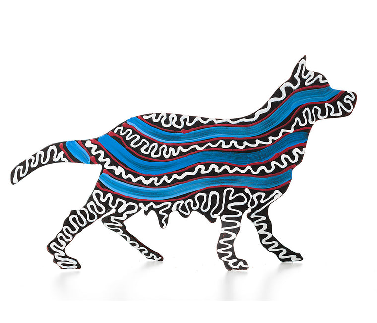 Aboriginal Art Metal Dogs