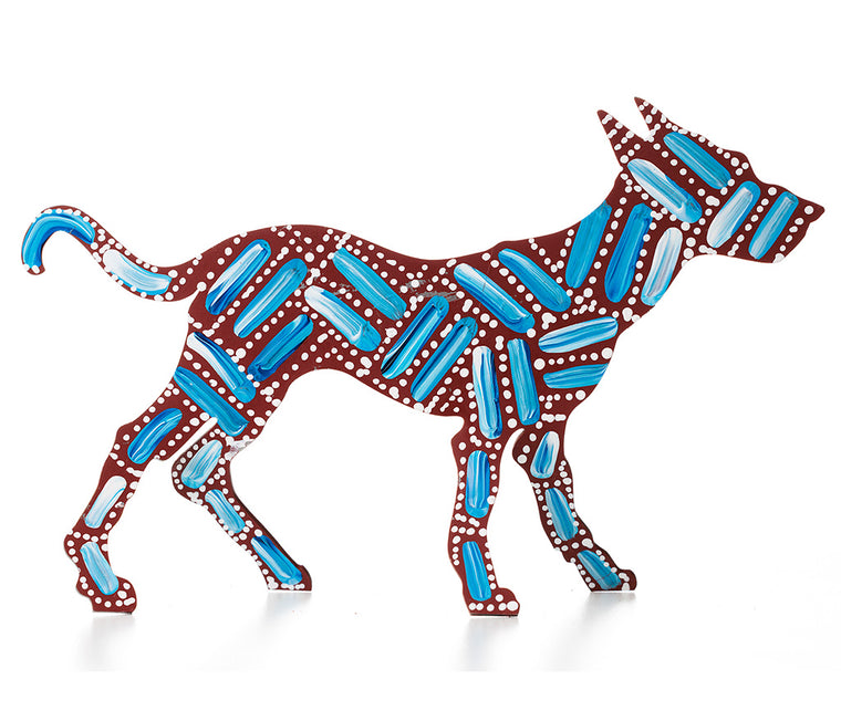 Aboriginal Art Metal Dogs