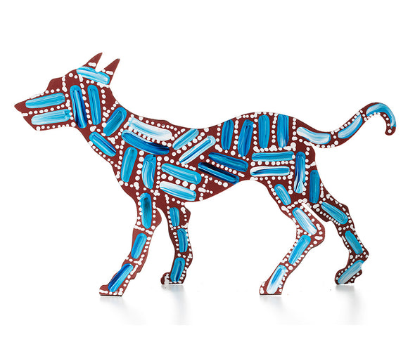 Aboriginal Art Metal Dogs