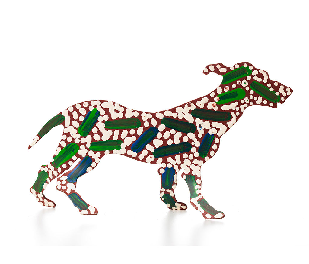 Aboriginal Art Metal Dogs