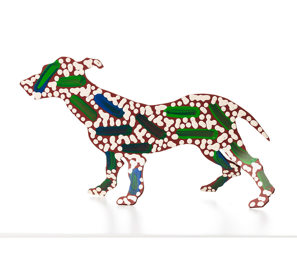 Aboriginal Art Metal Dogs