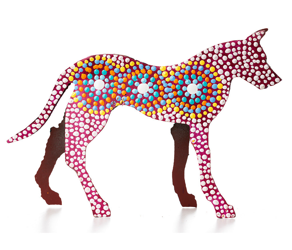 Aboriginal Art Metal Dogs