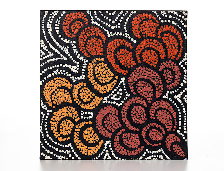 Melinda Napurrurla Wilson - Lukarrara Jukurrpa (Desert Fringe-rush Seed Dreaming)