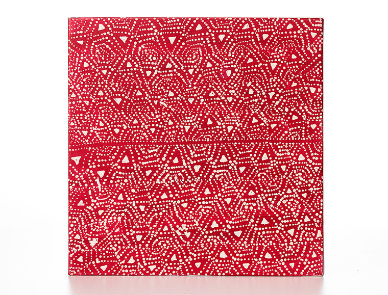 Hilda Nakamarra Rogers - Lukarrara Jukurrpa (Desert Fringe-rush Seed Dreaming)