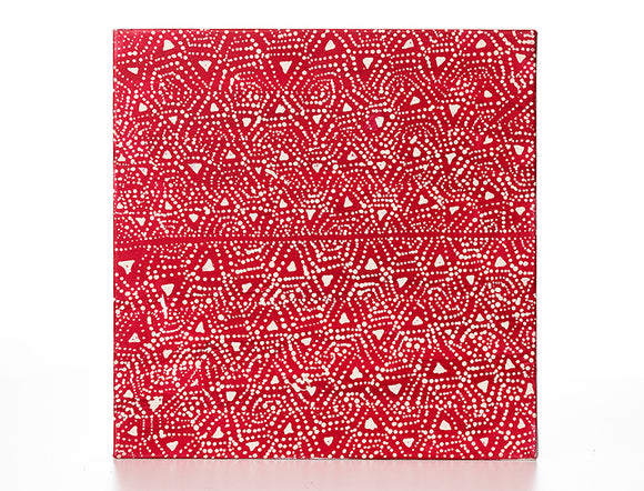 Hilda Nakamarra Rogers - Lukarrara Jukurrpa (Desert Fringe-rush Seed Dreaming)