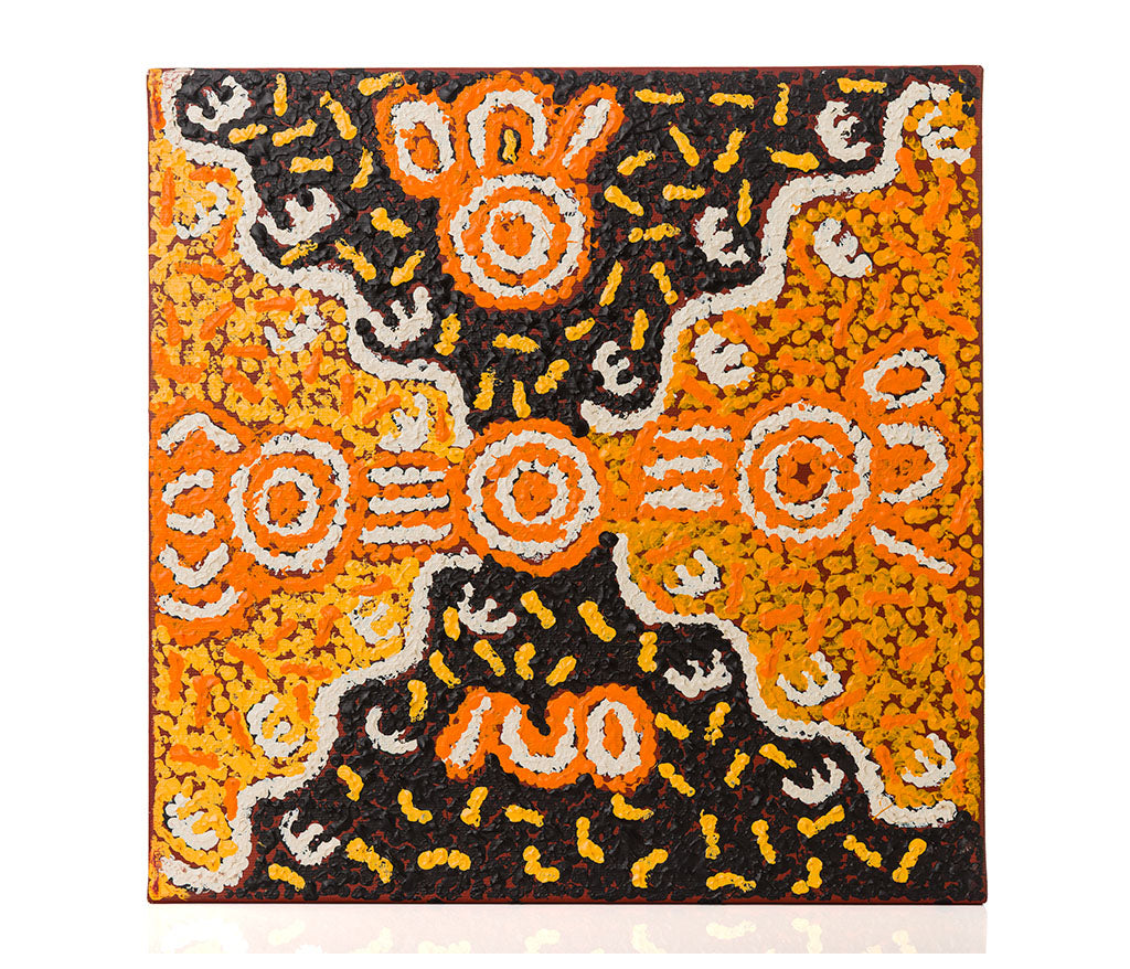 Henry Jampijinpa Spencer - Wardapi Jukurrpa (Goanna Dreaming) - Yarripilangu