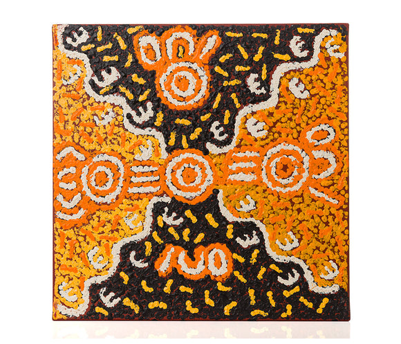 Henry Jampijinpa Spencer - Wardapi Jukurrpa (Goanna Dreaming) - Yarripilangu
