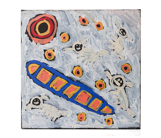 Saraeva Napangardi Marshall - Mina Mina Jukurrpa (Mina Mina Dreaming)