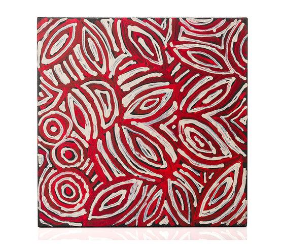 Juliette Nampijinpa Brown - Ngapa Jukurrpa (Water Dreaming) - Mikanji