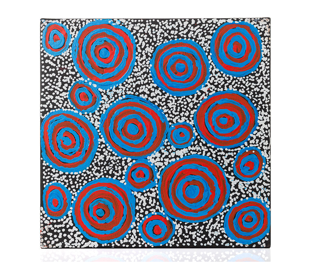 Juliette Nampijinpa Brown - Ngapa Jukurrpa (Water Dreaming) - Mikanji
