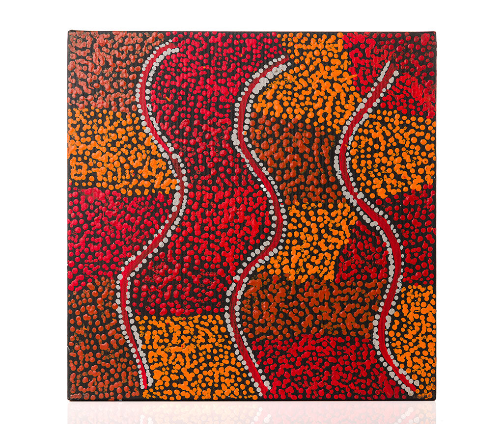 Audrey Nungarrayi Brown - Ngarlajiyi Jukurrpa (Bush Carrot Dreaming)