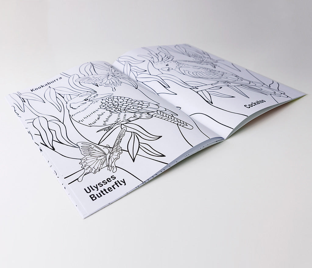Australian Animals Colouring Book