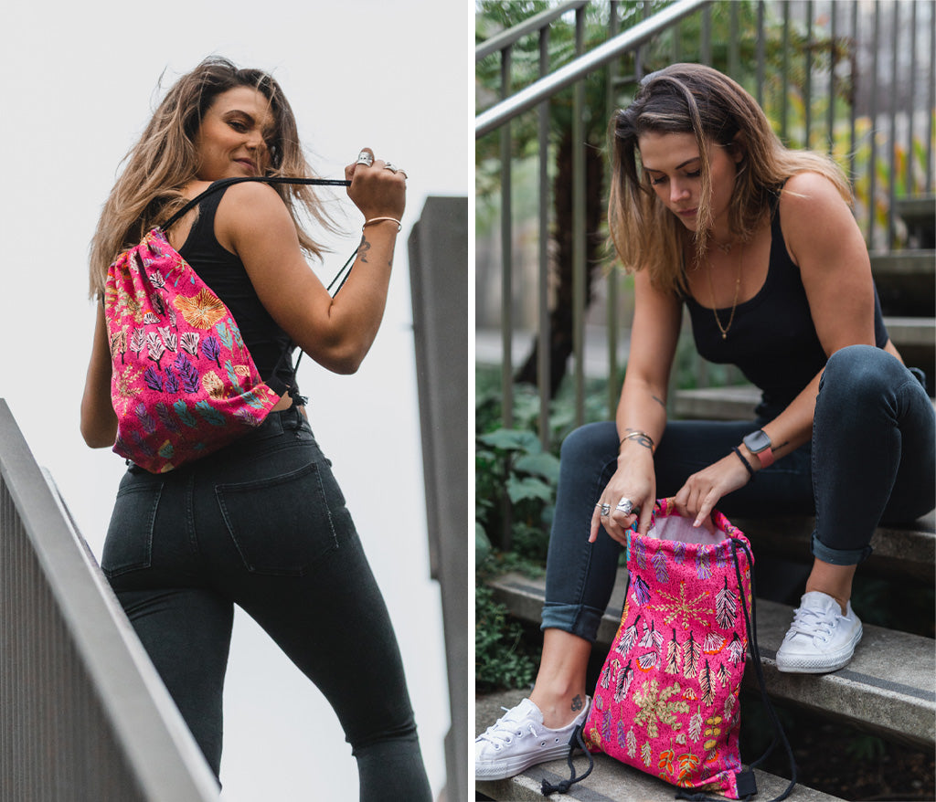 Betty Morton Drawstring Bag