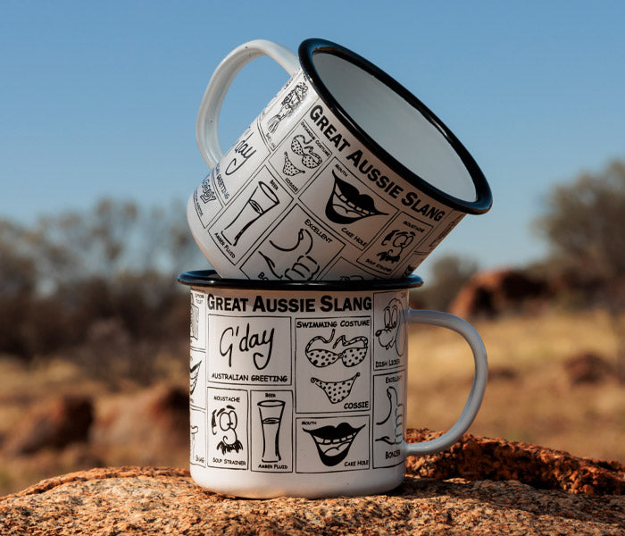 Great Aussie Slang Enamel Mug