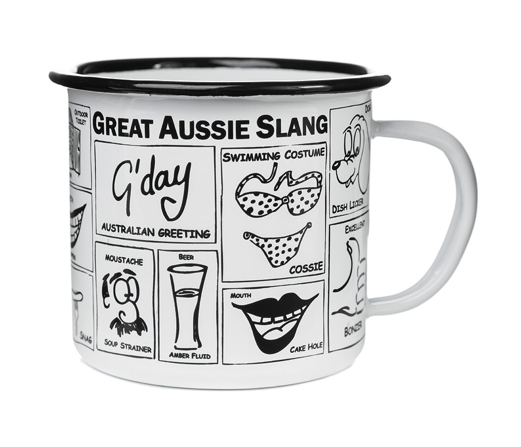 Great Aussie Slang Enamel Mug