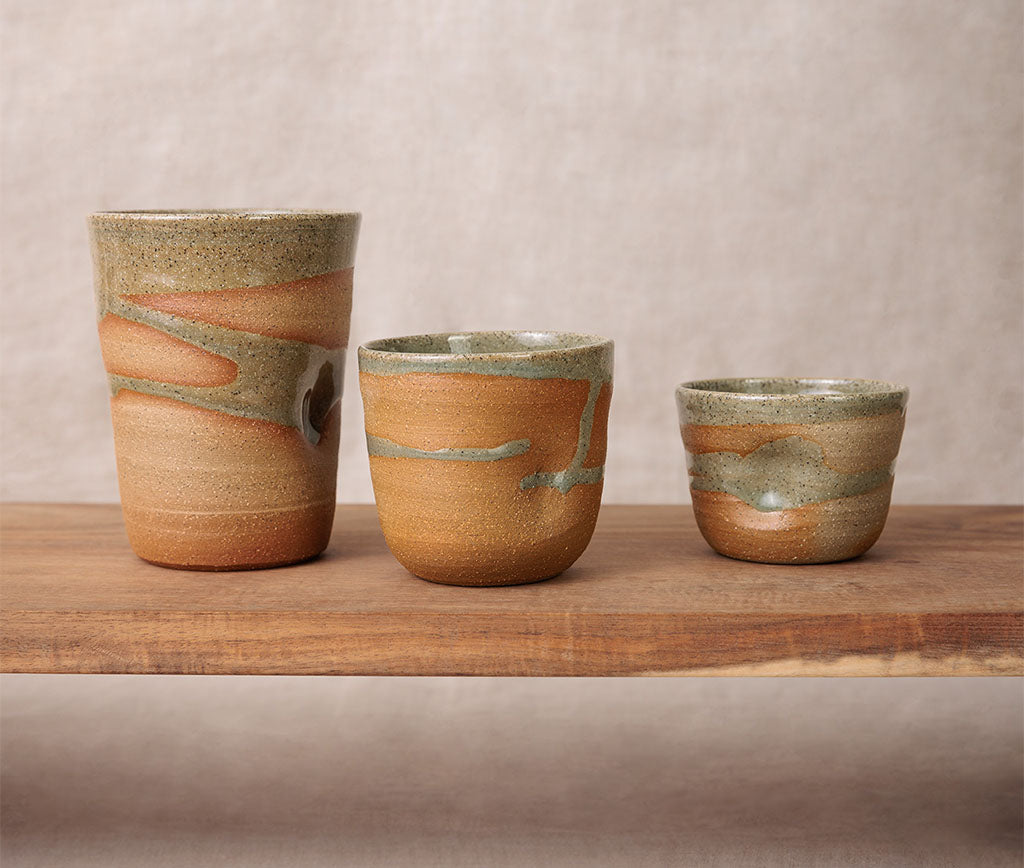 Hand Thrown Mug - Moss