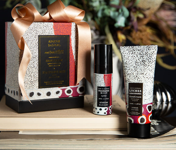 Lychee & Macadamia Handcream & Lychee Fragrance Mist Gift Set