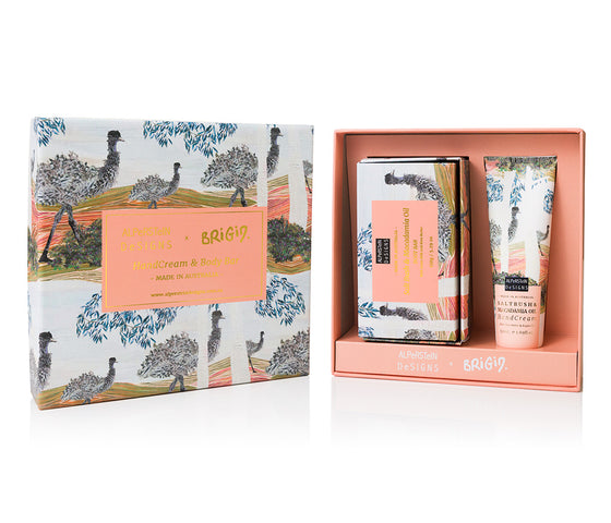 Saltbush & Macadamia Handcream & Body Bar Gif Box