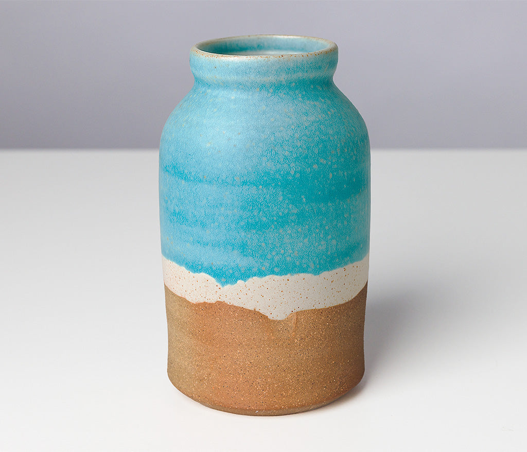 Hand Thrown Vase - Coastal