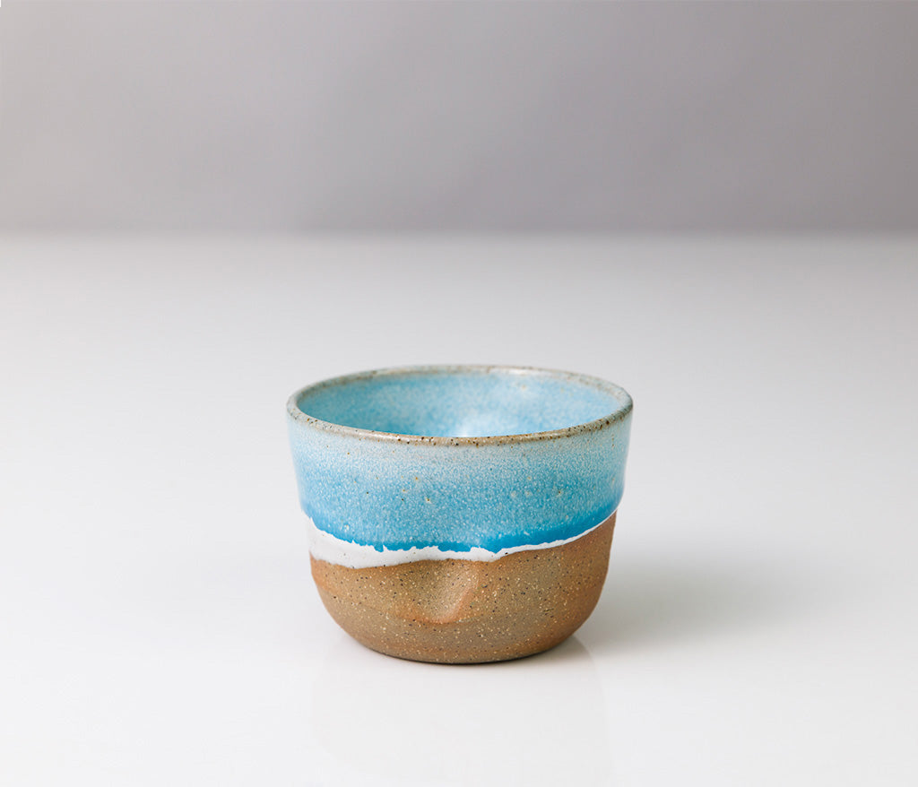 Hand Thrown Espresso Cup - Coastal  (Small)