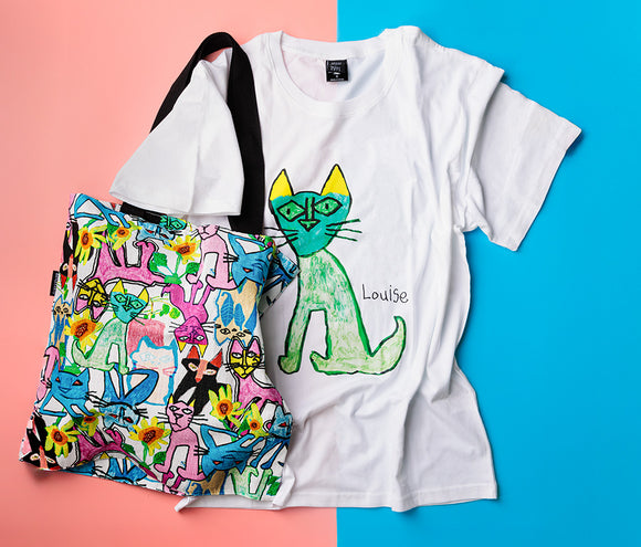 Louise All Over Cats Tote Bag