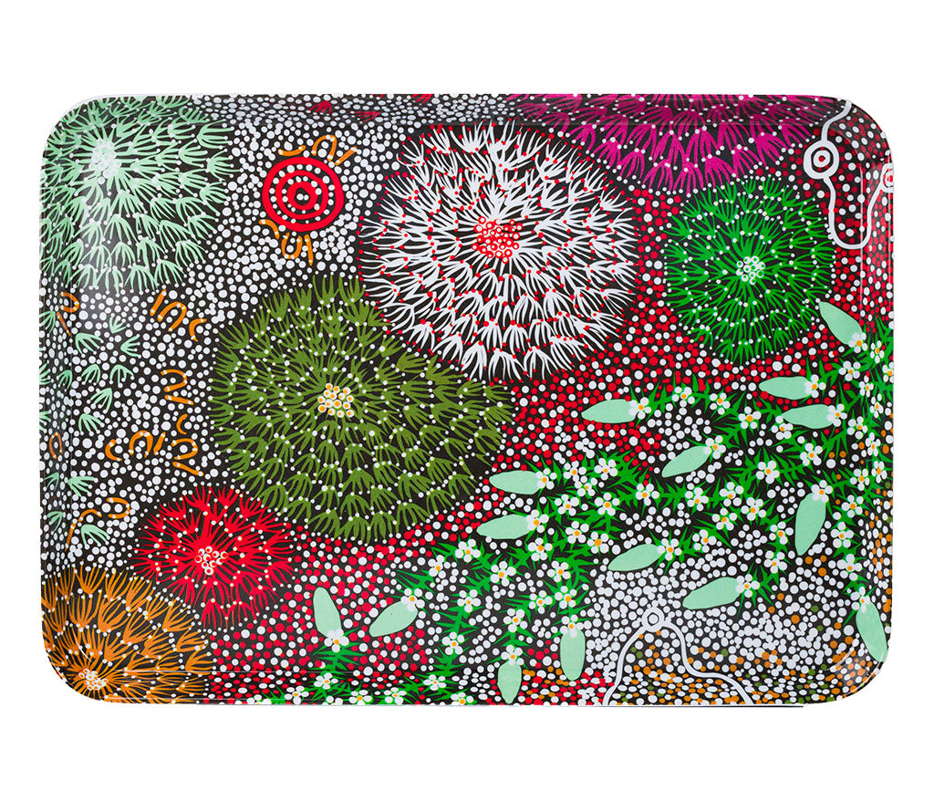 Coral Hayes Pananka Aboriginal Art Melamine Tray