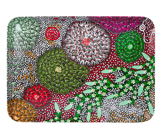 Coral Hayes Pananka Aboriginal Art Melamine Tray