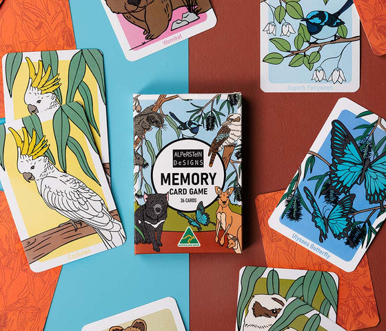 Australian Animals Memory Card Game