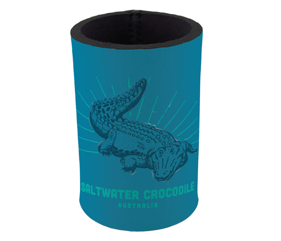 Crocodile Neoprene Can Cooler (Blue)