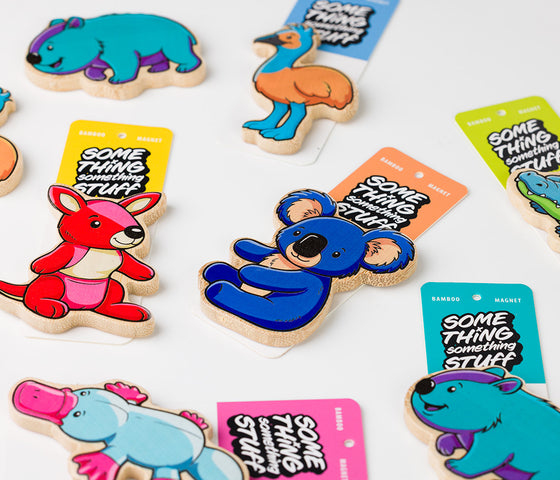 Something Something Stuff Aussie Animal Bamboo Magnets 