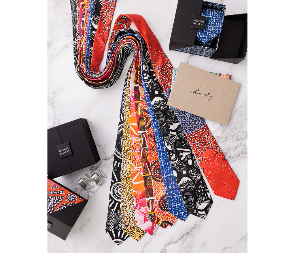 Dancing Wombat Silk Tie Set