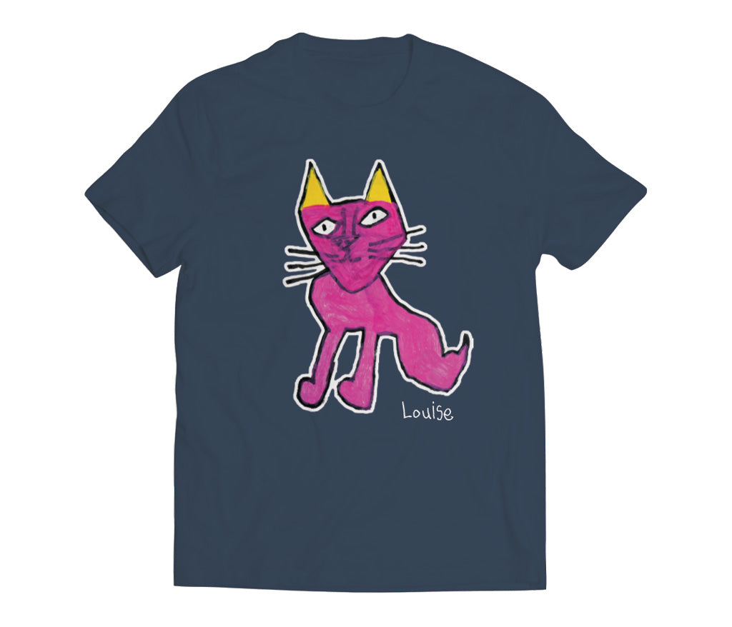 Louise Tshirt - Pink Cat